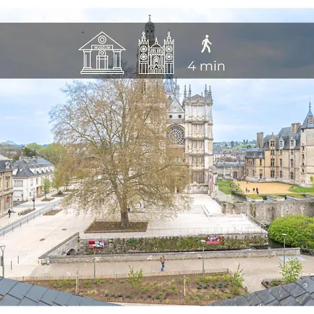 Le Charme D'antan - Terrasse - Balcon - Hypercentre Apartment Evreux