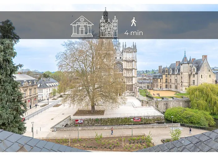Le Charme D'antan - Terrasse - Balcon - Hypercentre Appartement Évreux